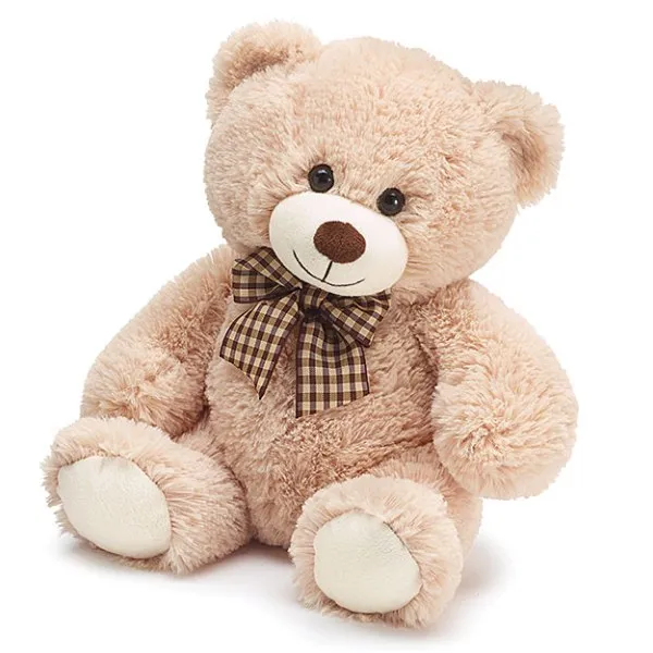 10" Sitting Beige Bear Plush