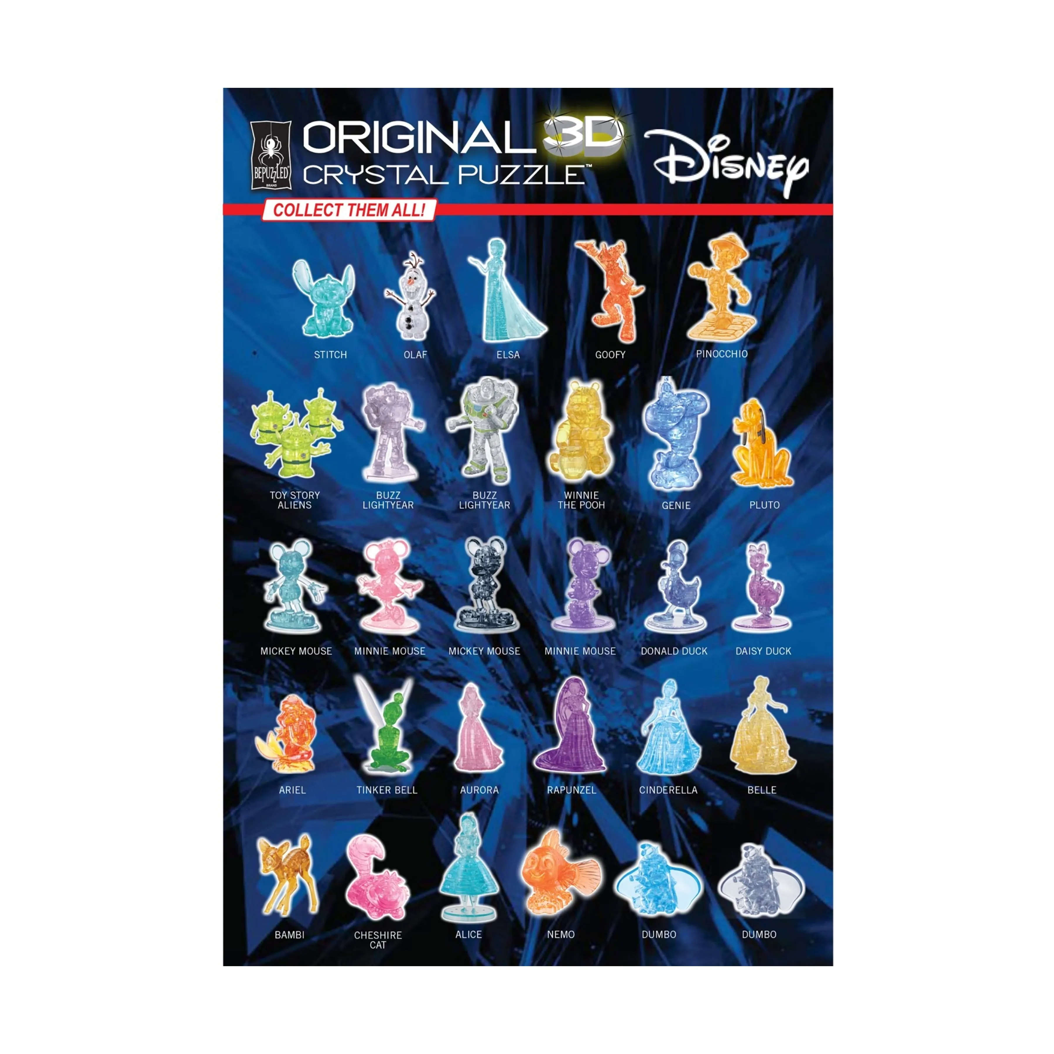 3D Crystal Puzzle - Disney Stitch (Pink): 43 Pcs