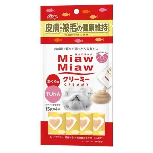 Aixia Miaw Miaw Creamy Tuna - Healthy Skin & Coat 15g x 4 (MMCM12)