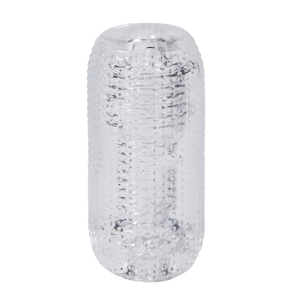 Anson Crystal Clear Hard Cup TPE Masturbator - Stimulating Pleasure for Men