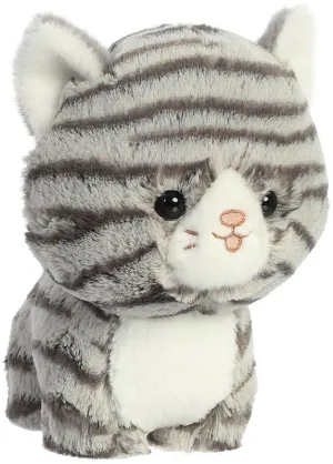 AURORA 17CM TEDDY PETS CAT GREY TABBY