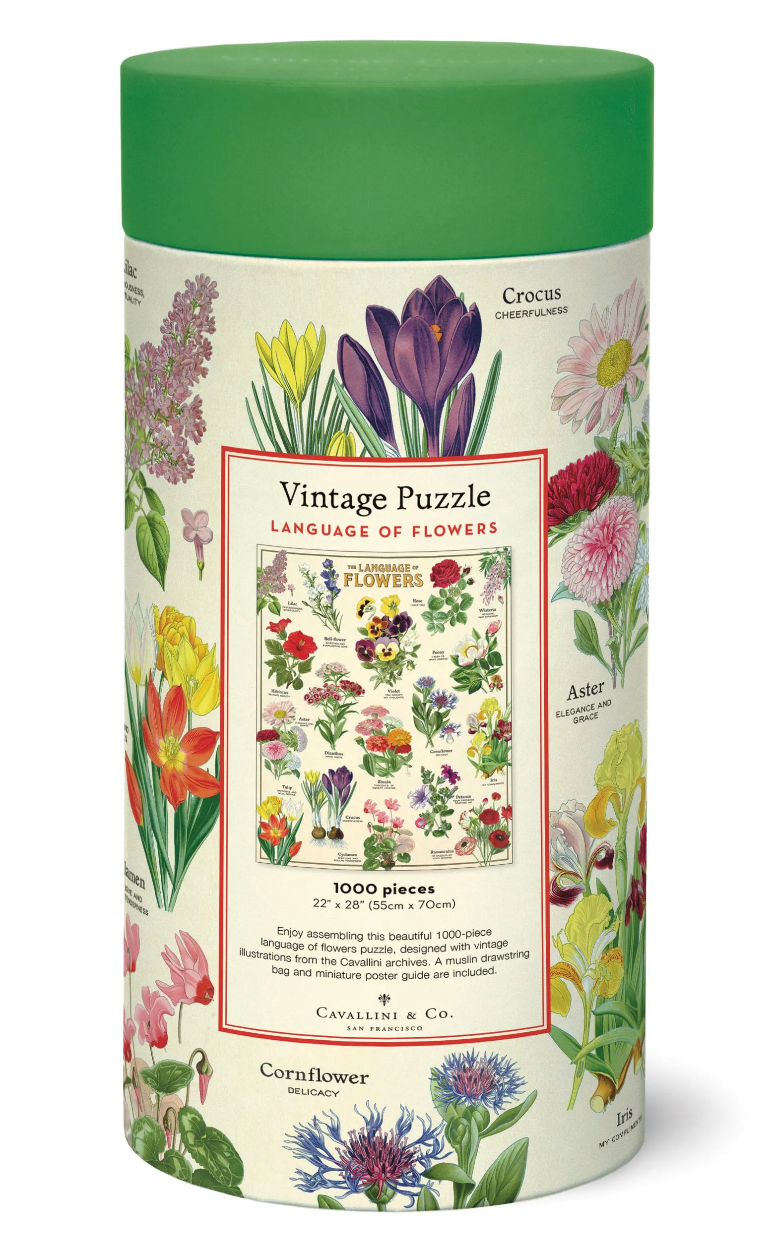 Cavallini & Co. Language of Flowers 1000 Piece Puzzle