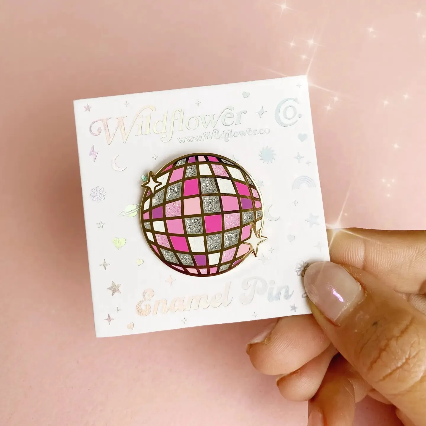 Disco Ball Enamel Pin