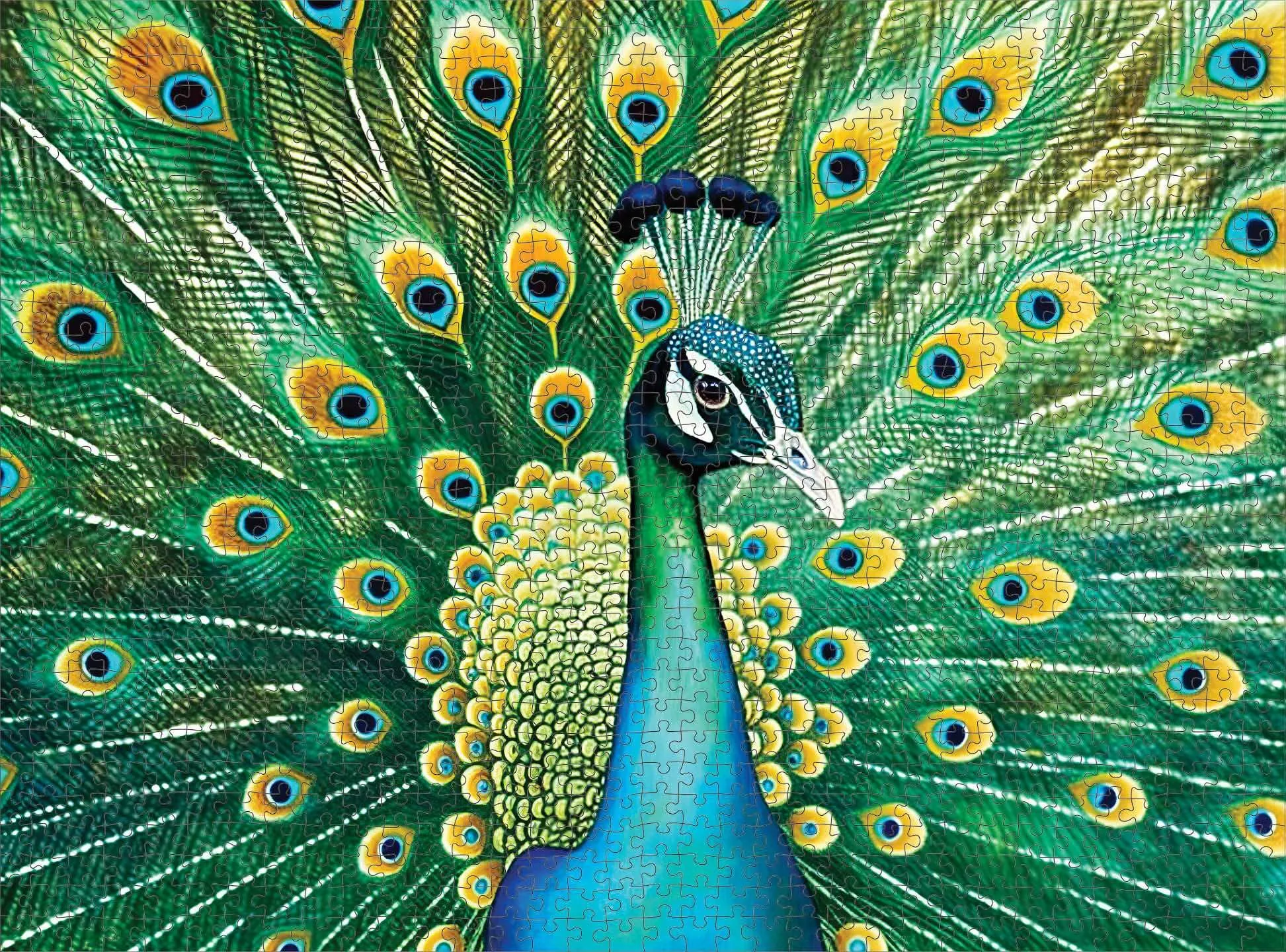 Emerald Peacock - 1000 Piece Jigsaw Puzzle