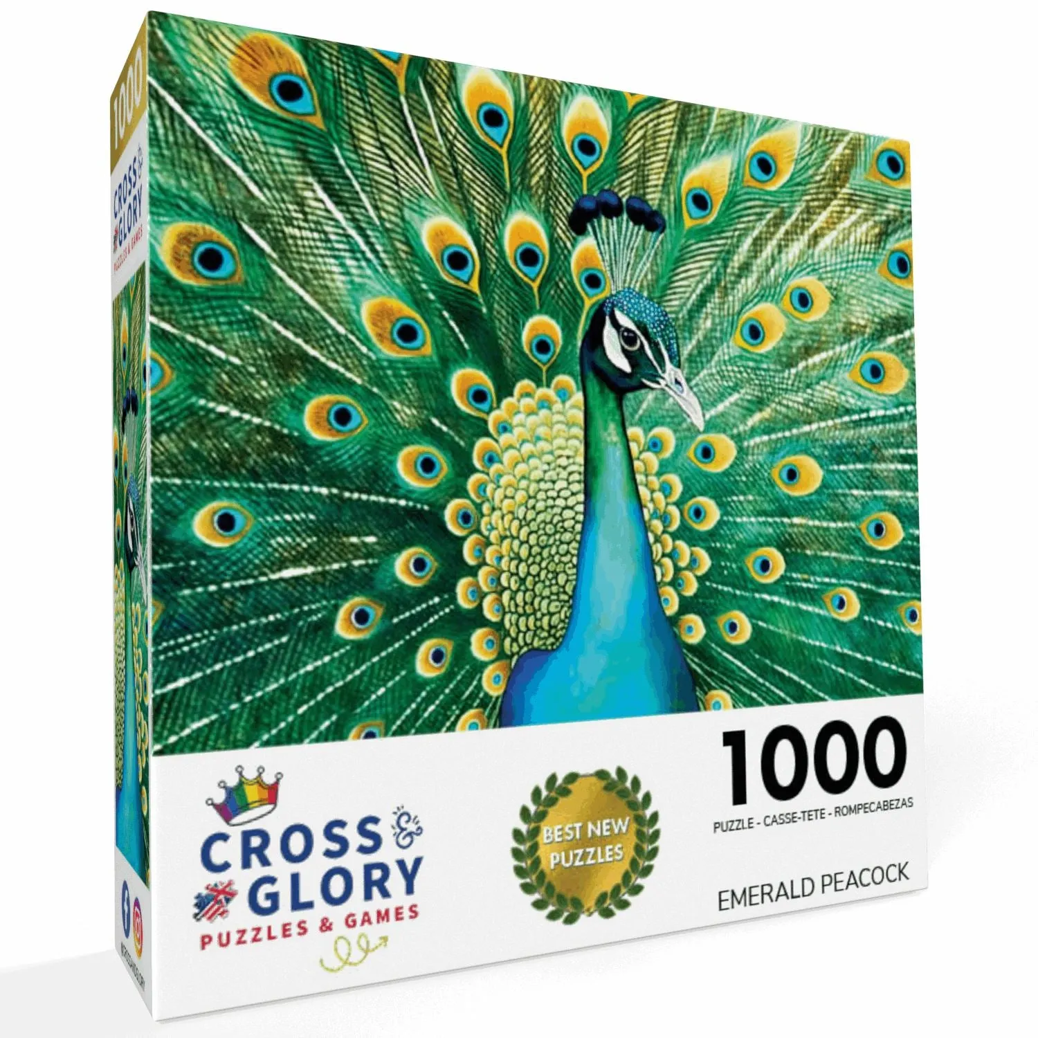 Emerald Peacock - 1000 Piece Jigsaw Puzzle