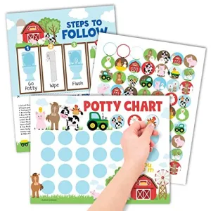 Farm Animals Potty Training Chart | Sticker Charts | Early Education