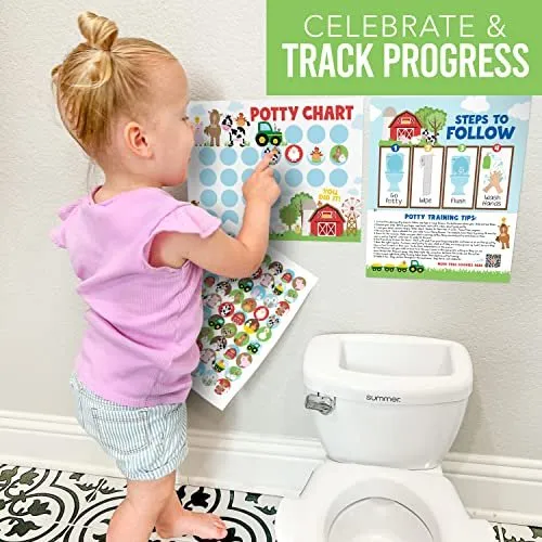 Farm Animals Potty Training Chart | Sticker Charts | Early Education