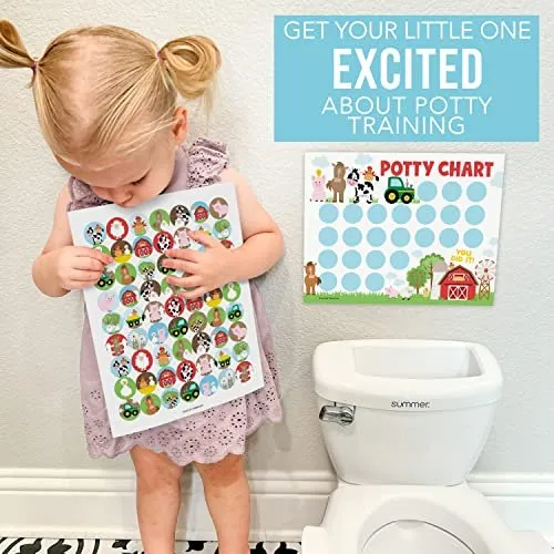 Farm Animals Potty Training Chart | Sticker Charts | Early Education