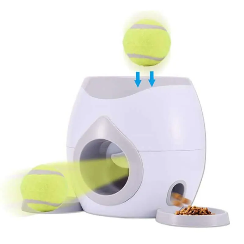 Fetch-N-Treat Dog Toy Tennis Ball Machine Fetch and Treat Toy