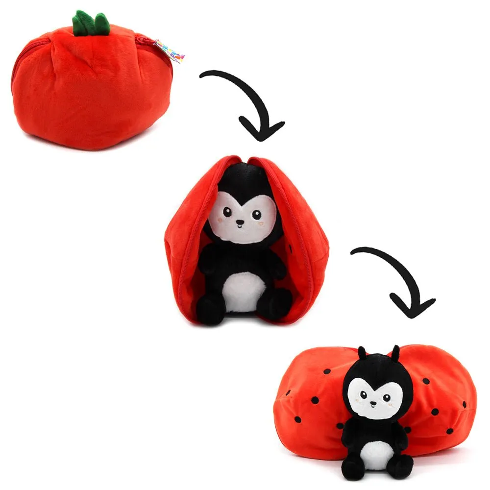 Flipetz Comet the Ladybug/Tomato  2-in-1 Soft Plush Collectable