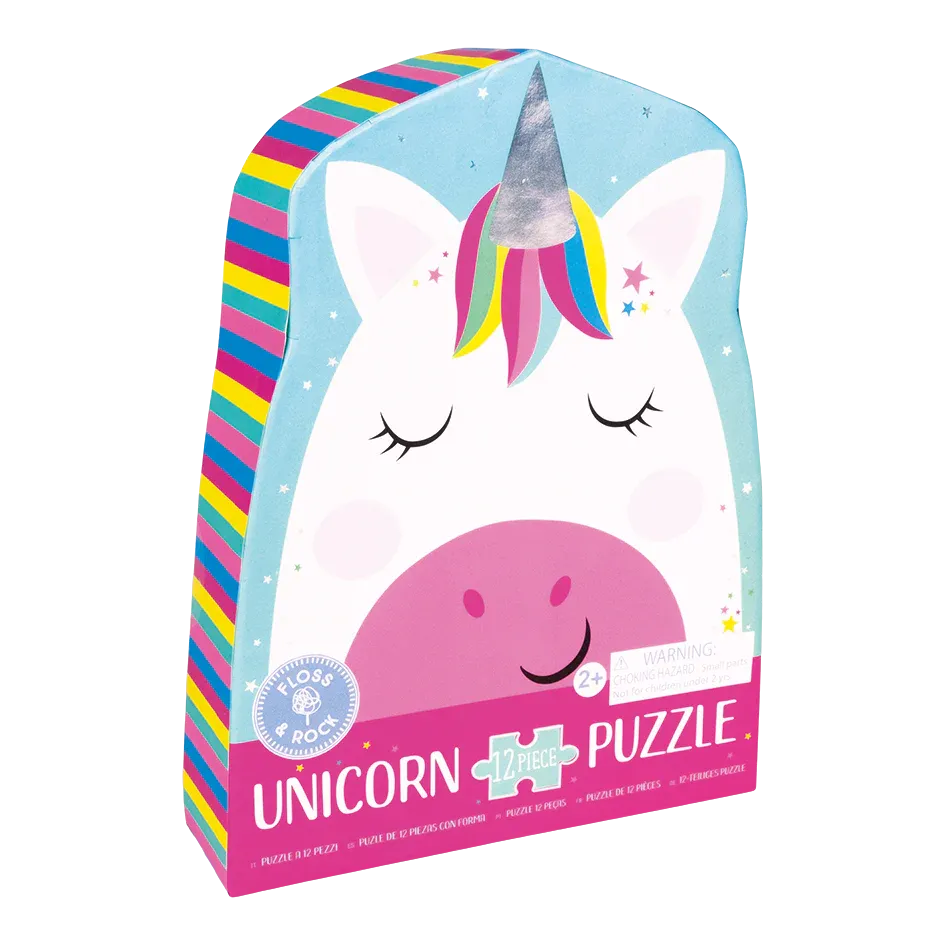 Floss & Rock Rainbow Unicorn Jigsaw Puzzle - 12 Pieces