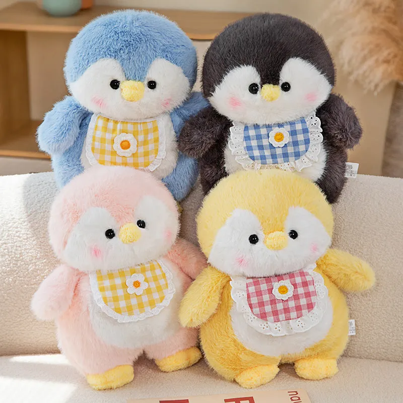 Fluffy Cuddly Happy Penguin Plush