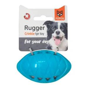 Fofos Crunch Football Toy for Dogs (Blue)