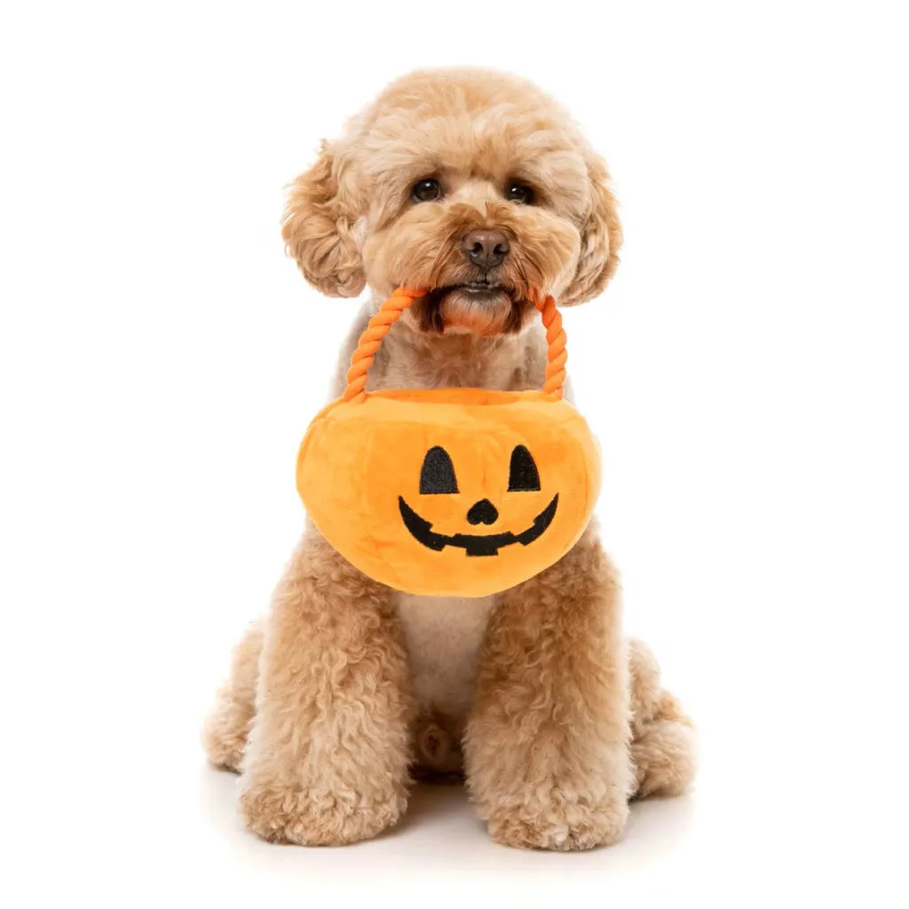 Fuzzyard Trick or Treat Pumpkin Basket Plush Toy For Dogs