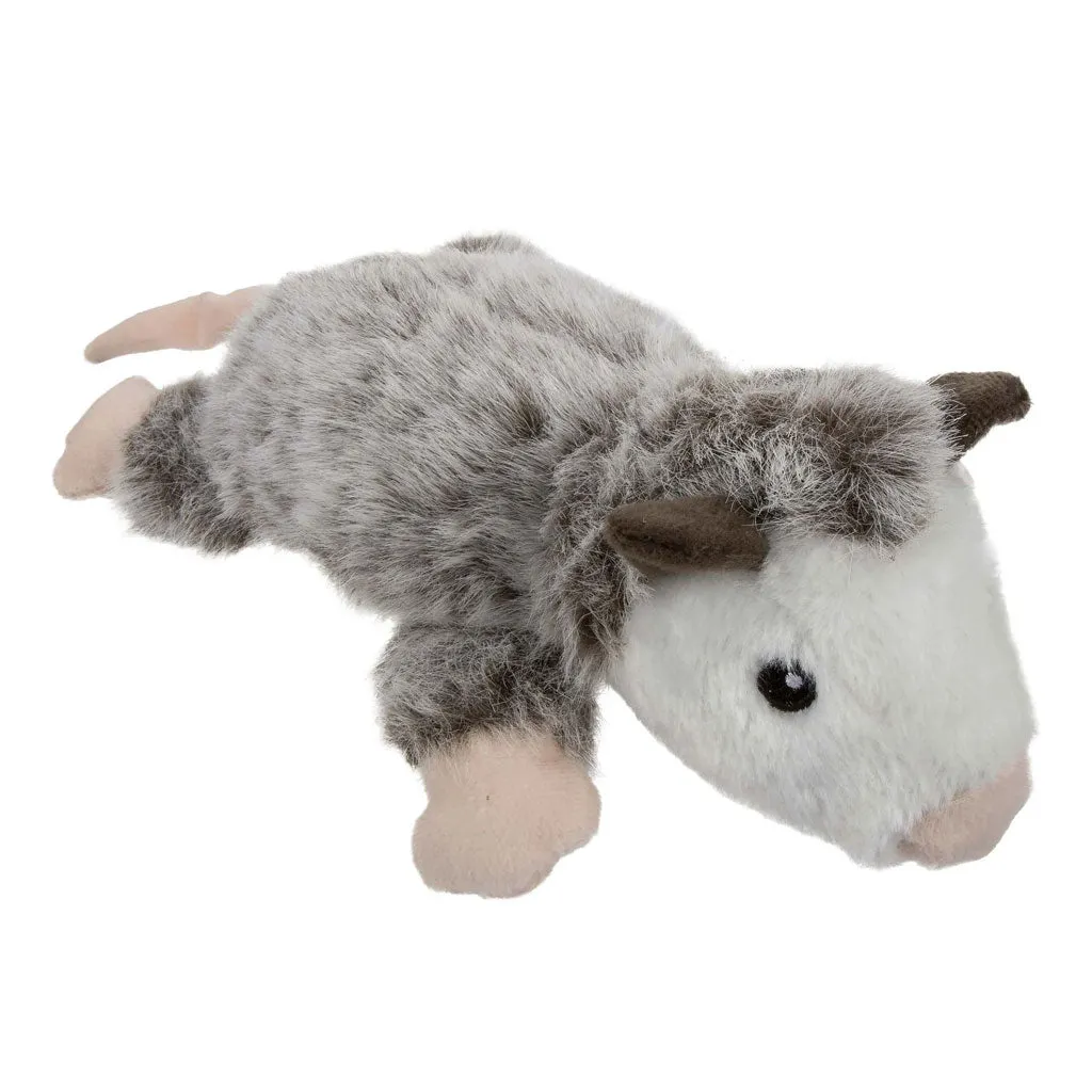 GoDog Flatz Opossum Squeaky Plush Dog Toy, Large