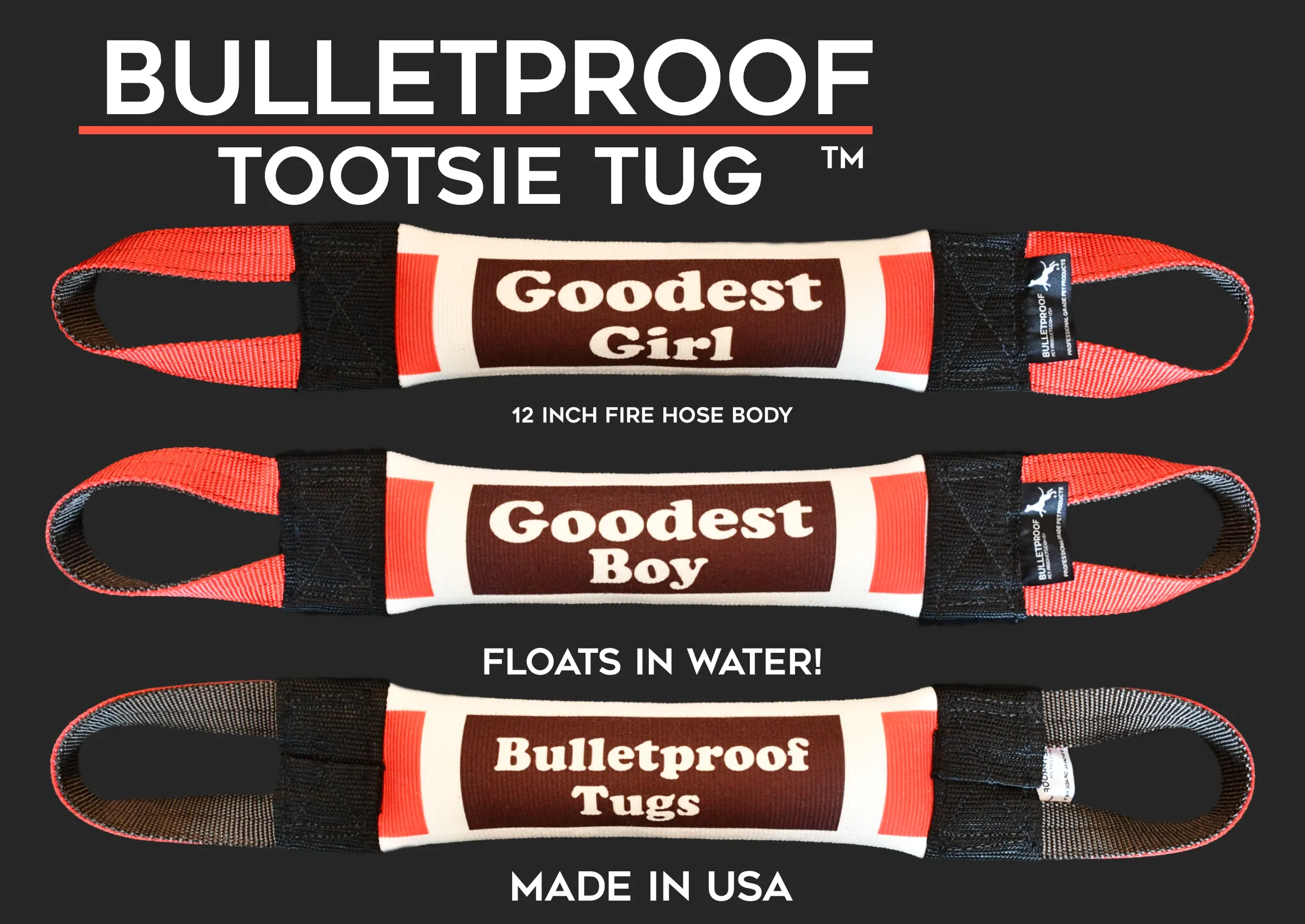 Goodest Boy Fire Hose Training Tug - Candy Series