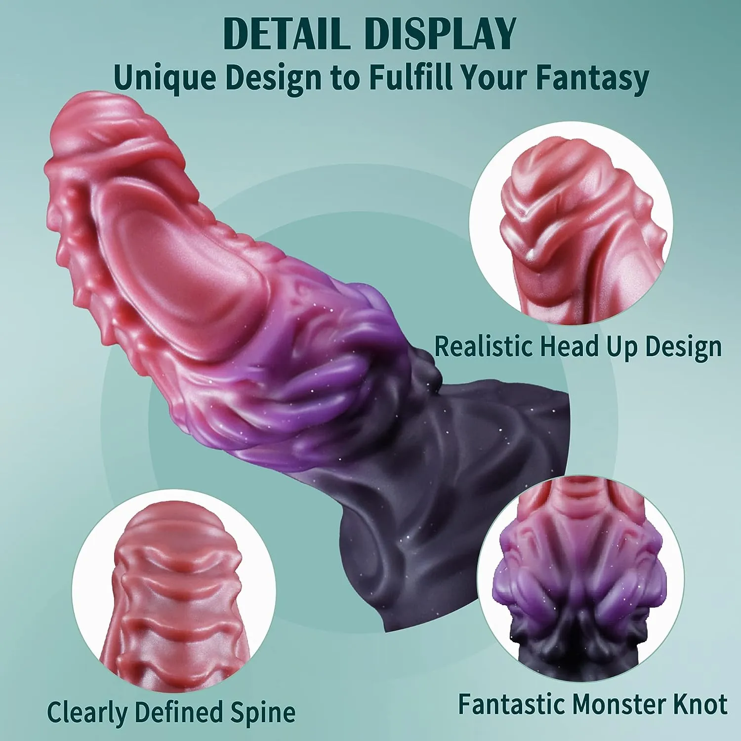 IMP- 6.6"/ 8.3" Fantasy Monster Dildo With Super Strong Suction Cup - Laphwing