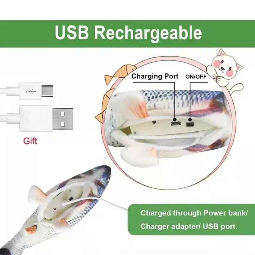 Interactive USB Floppy Fish Toy