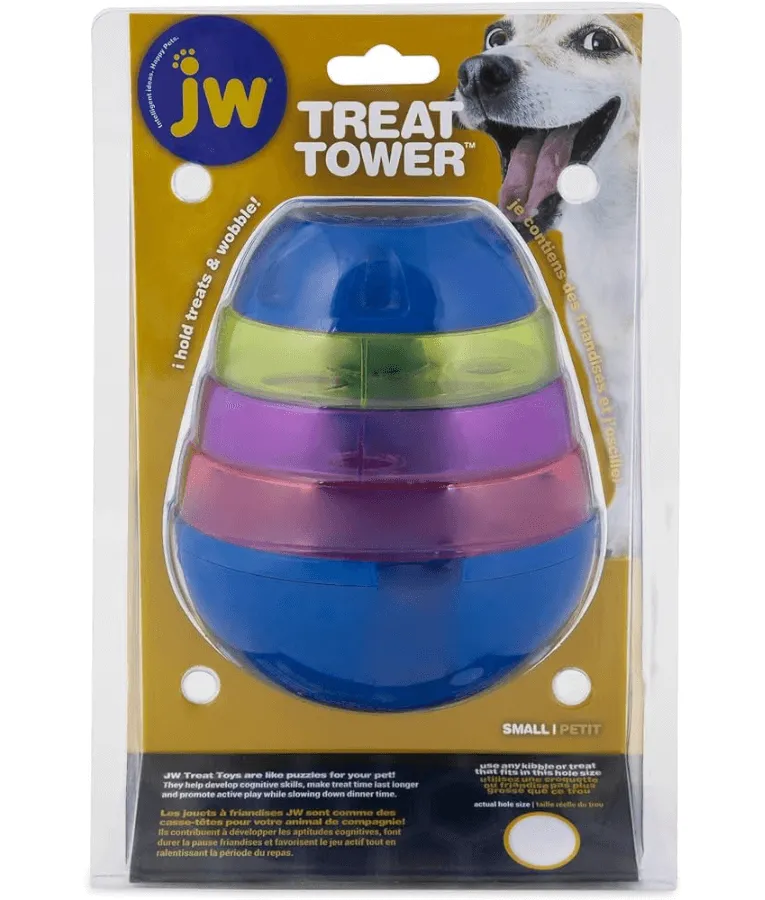 JW Treat Tower Treat Dispensing Dog Toy