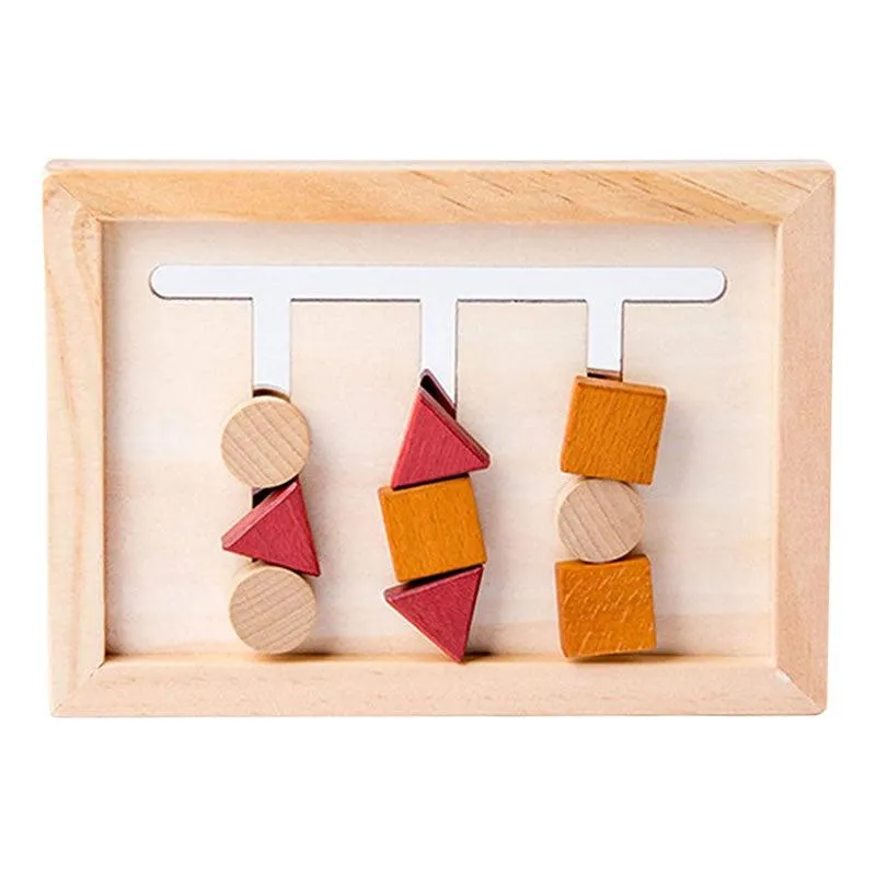 Kids Wooden Shape Matching Training Board Toy WT-11