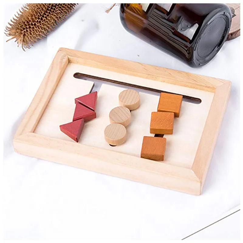 Kids Wooden Shape Matching Training Board Toy WT-11