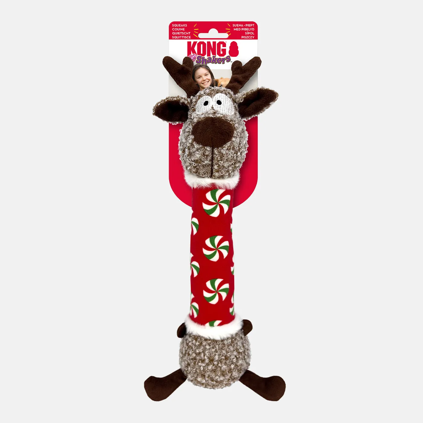 KONG Holiday Shakers Luvs Reindeer