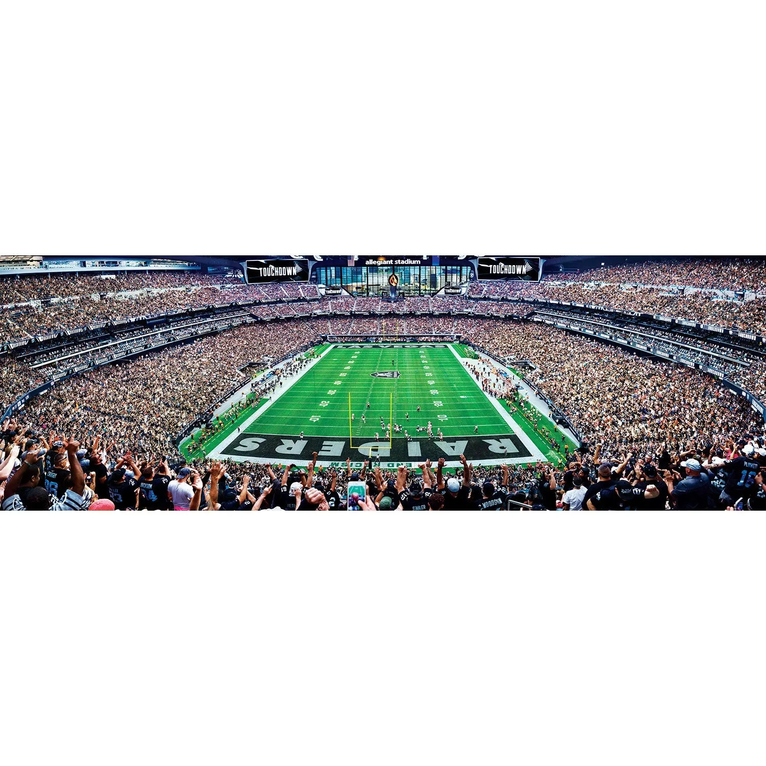 Las Vegas Raiders - 1000 Piece Panoramic Jigsaw Puzzle - End View