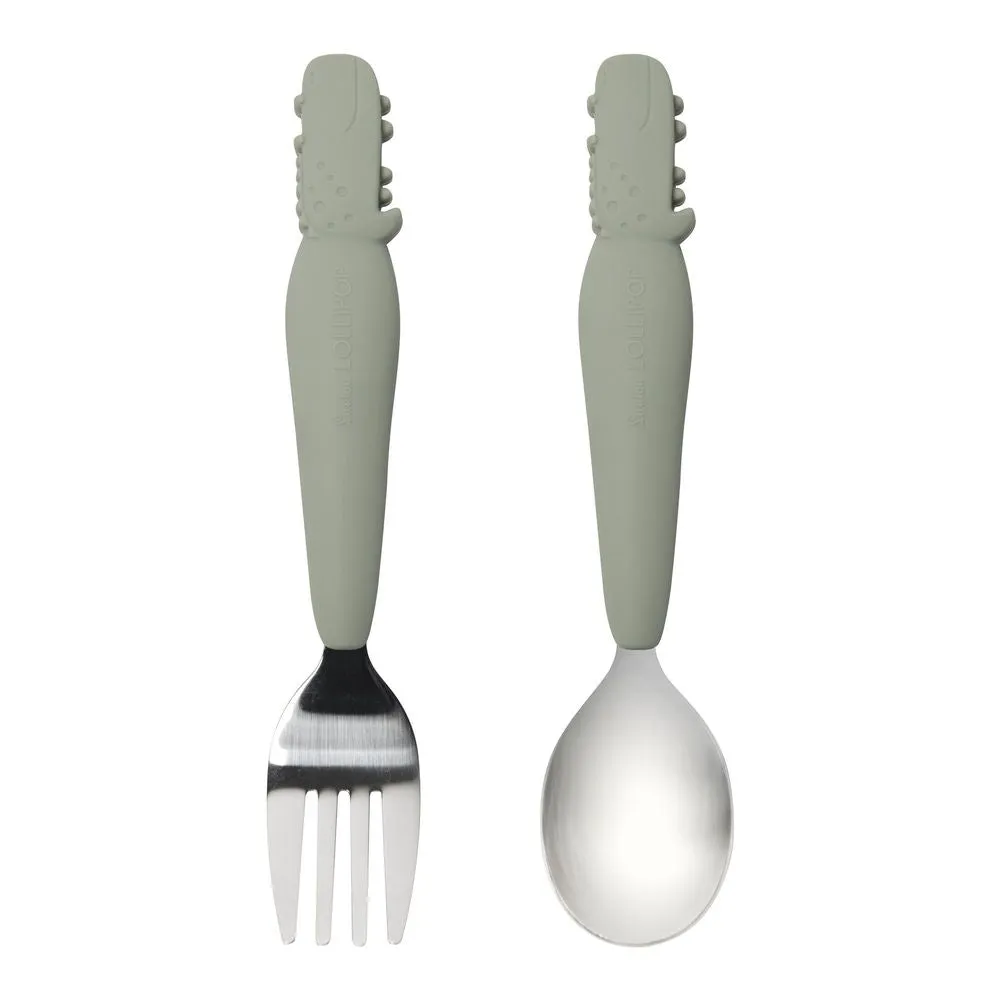 Loulou Lollipop Toddler Spoon and Fork Set