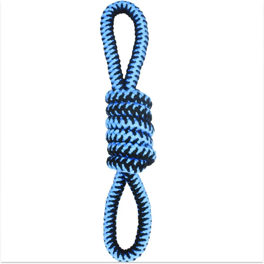 M Pets Twist Node Toy for Dogs (Blue)