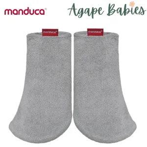 Manduca Organic Cotton Tulip Fumbee Teething Pads - Light Grey