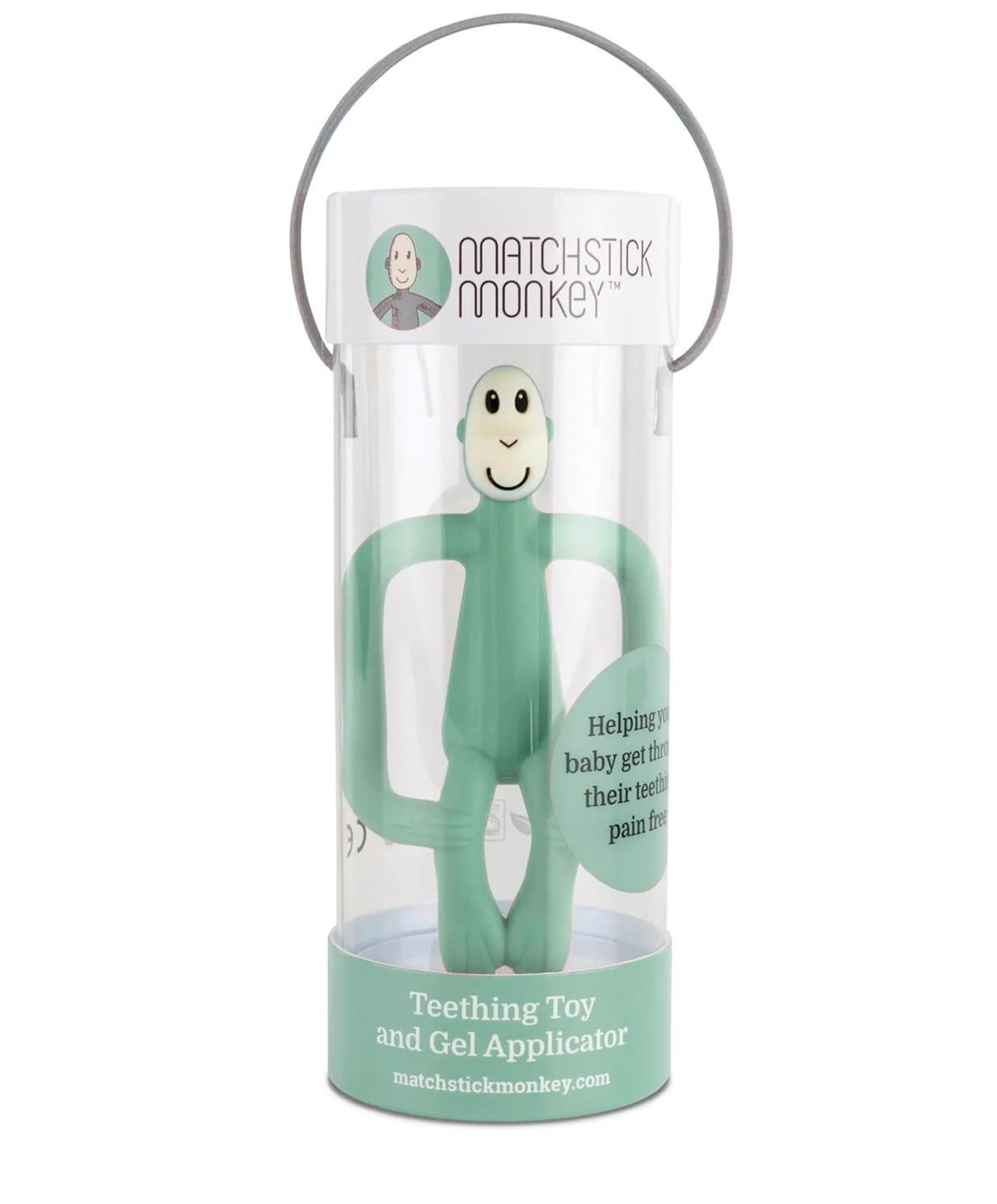 Matchstick Monkey Original Teething Toy in Mint Green