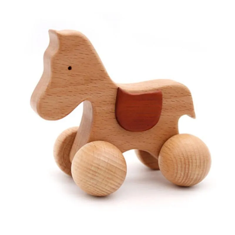 Montessori Educational Wooden toy 3D Puzzle Wooden Animal Sensory Spinning Top Training Early Intellectual Learning Toy