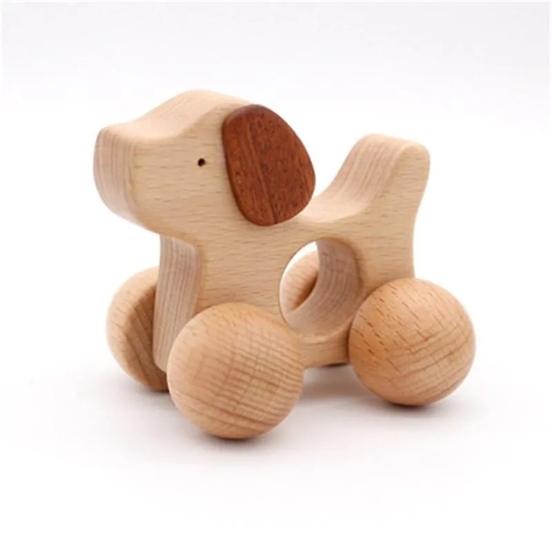 Montessori Educational Wooden toy 3D Puzzle Wooden Animal Sensory Spinning Top Training Early Intellectual Learning Toy