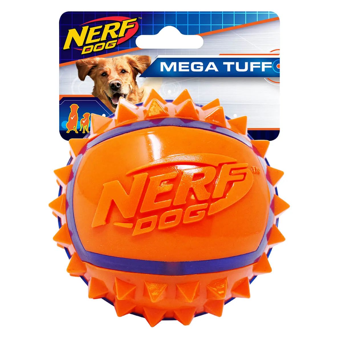 Nerf TPR Spike Ball Dog Toy 3.5inch