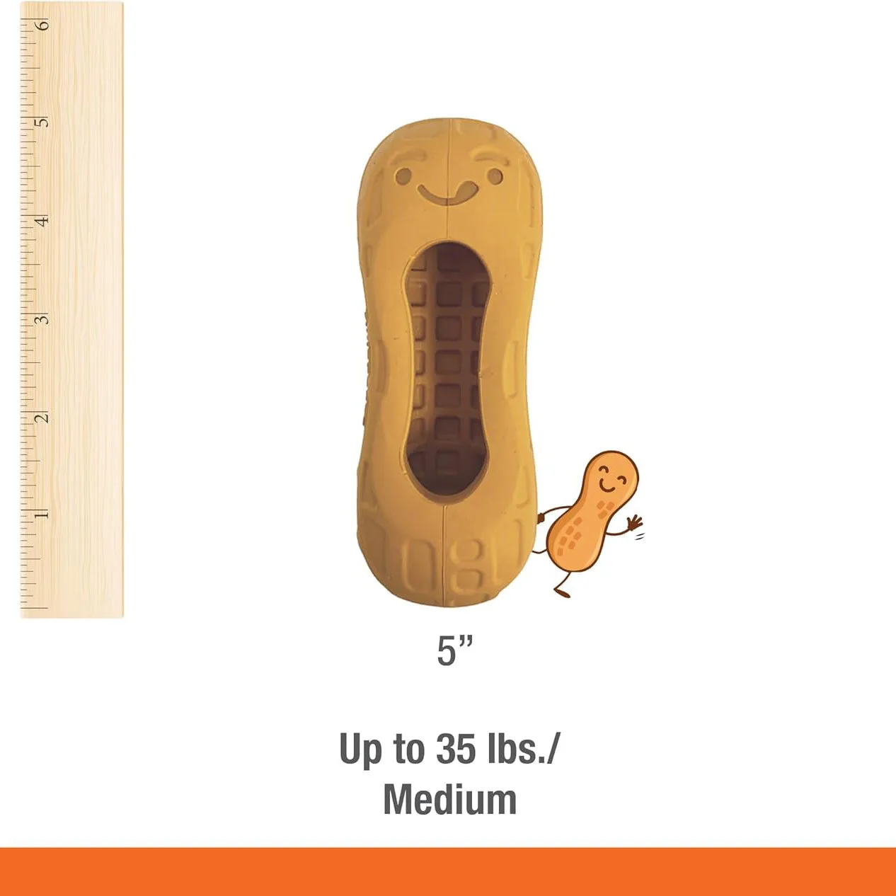 Nylabone Strong Chew Fillable Peanut Dog Toy