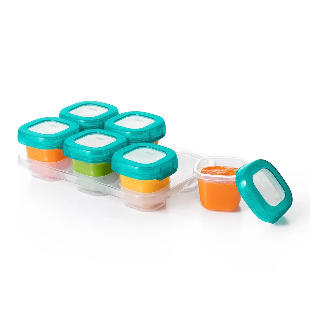 OXO Tot 6-Pack Baby Food Storage Blocks - Teal (2oz)