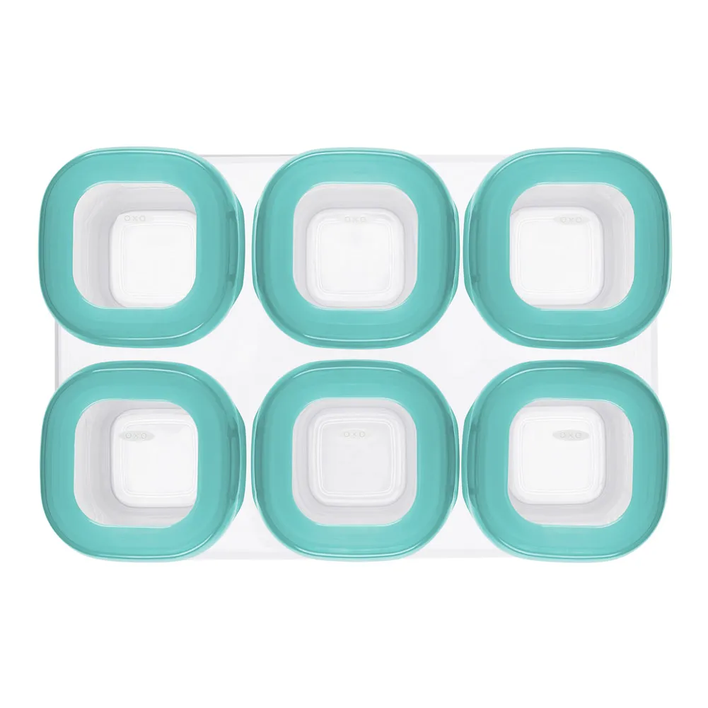 OXO Tot 6-Pack Baby Food Storage Blocks - Teal (2oz)