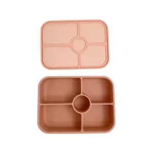 Petite Eats Large Silicone Lunchbox-  Peony/Romee