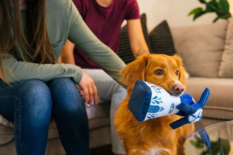 P.L.A.Y. Totally Touristy Squeaky Plush Dog toys, Windmill of Holland