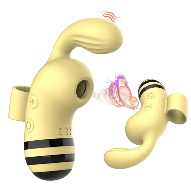 Quusvik Compact Bee-Shaped Vibrator for Women - Strong Suction & Vibration