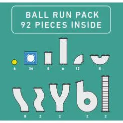 Rainbow Ball Run Pack - 92 Pieces