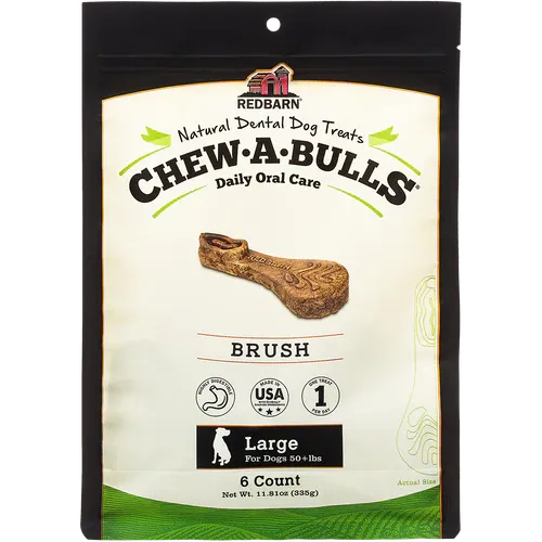 Redbarn Chew-A-Bulls® Brush , Dental Chew