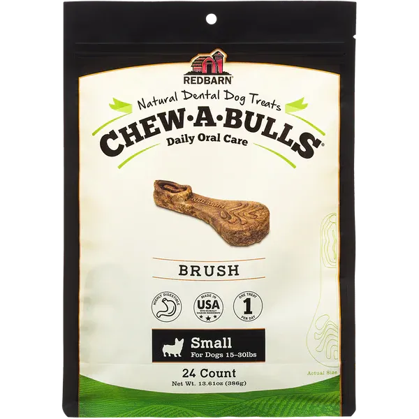 Redbarn Chew-A-Bulls® Brush , Dental Chew