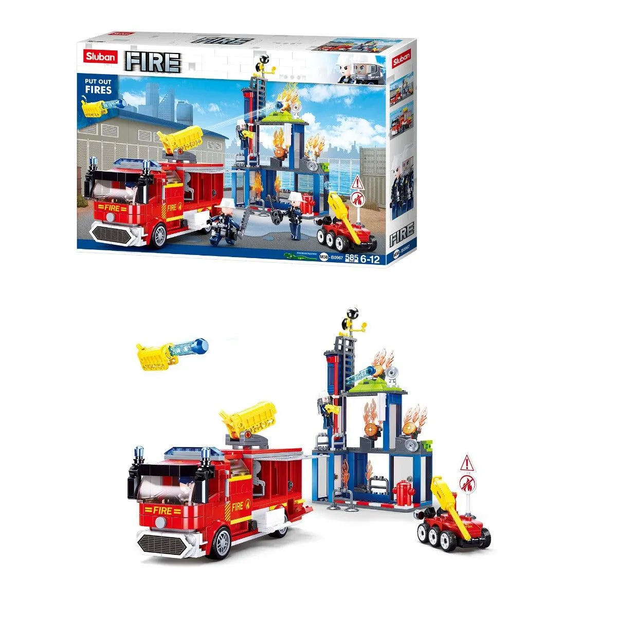 Sluban Fire Fighting Training Center Building Blocks For Ages 6 