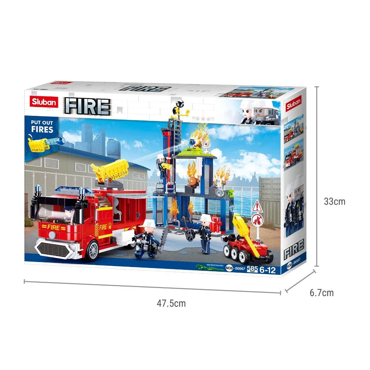 Sluban Fire Fighting Training Center Building Blocks For Ages 6 