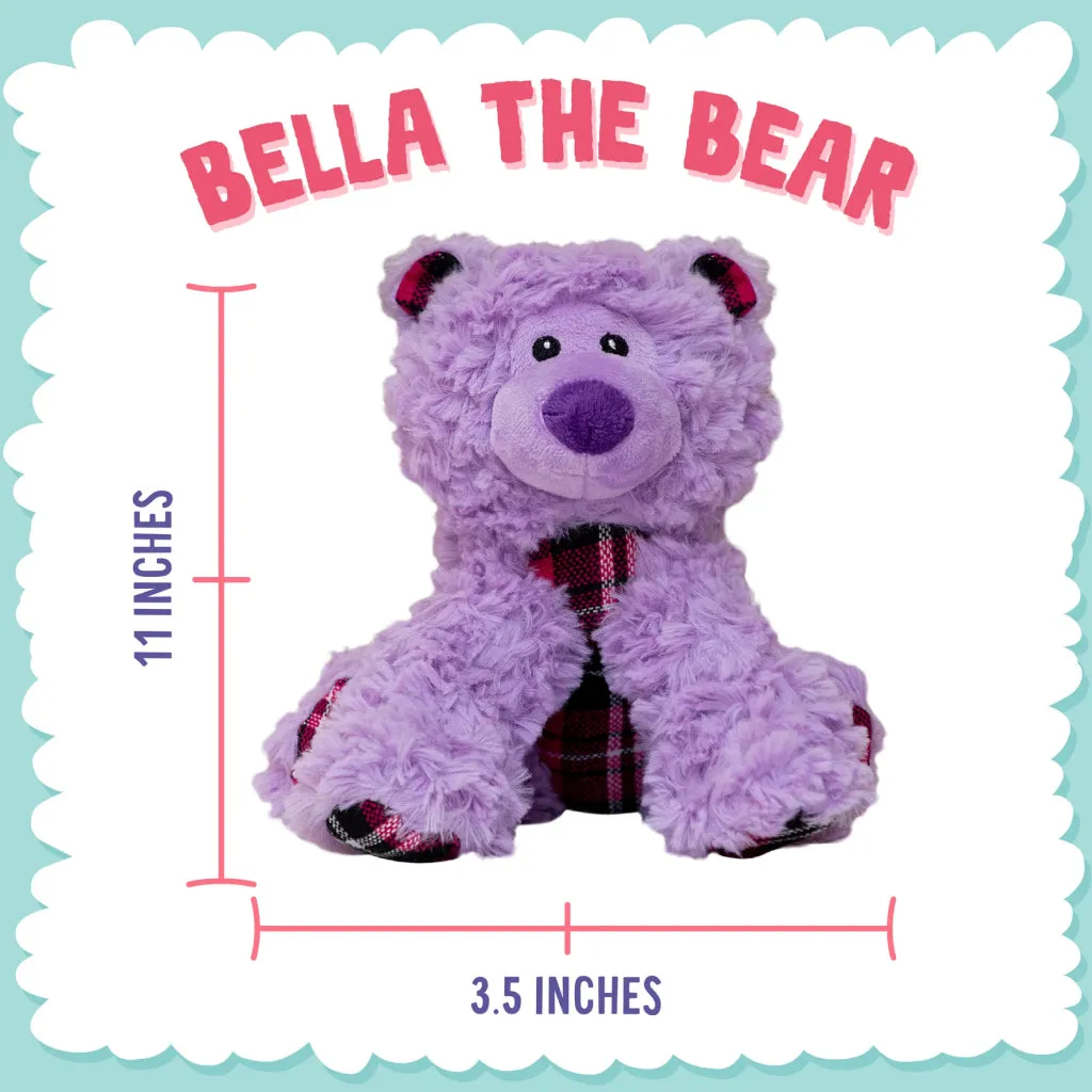 Snugarooz Bella the Bear Tough & Durable Soft Squeaky for Chewers Dog Toy