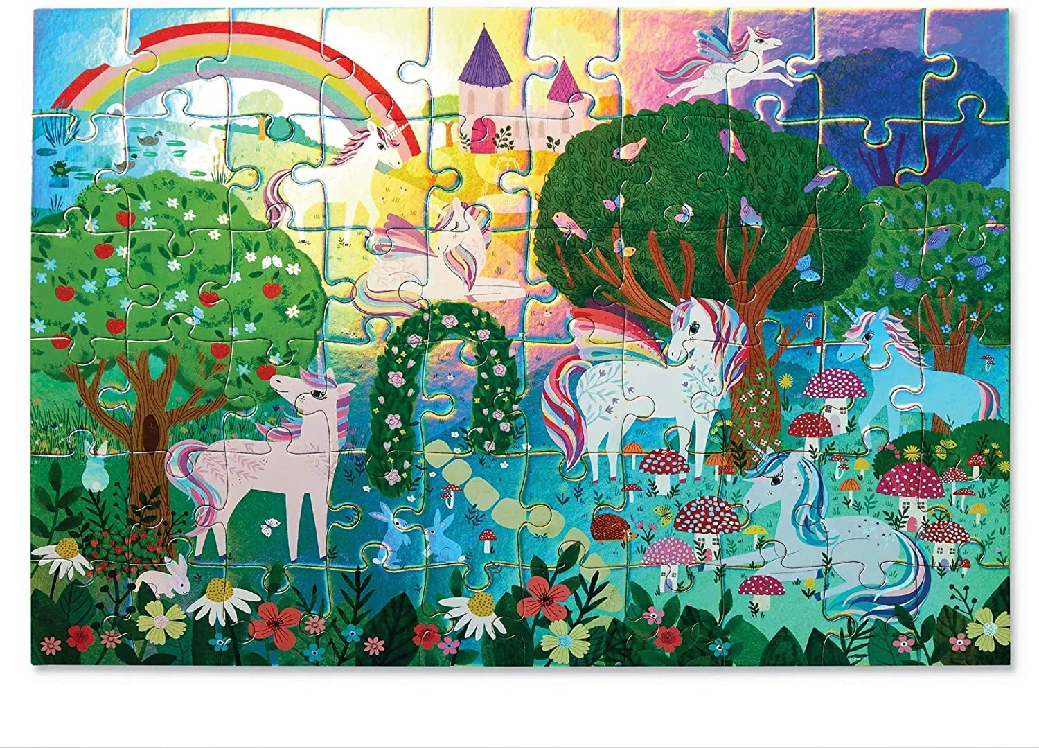 Sparkling Unicorn 60 Piece Floor Puzzle