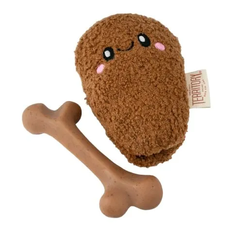 Territory Chicken Bone 2-in-1 Dog Toy