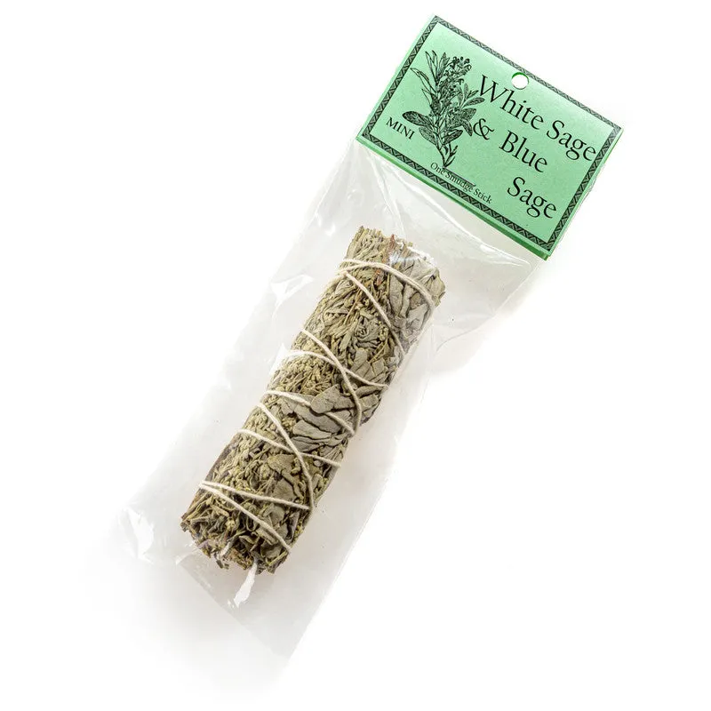 White Sage & Blue Sage Smudge Stick