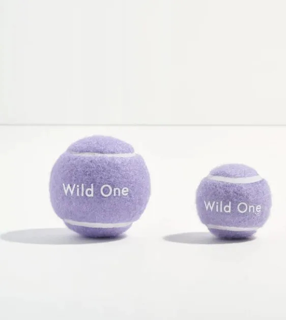 Wild One Tennis Balls Set Dog Toy (White)